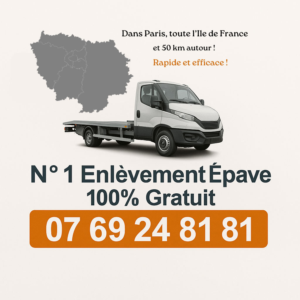 Enlèvement épave Paris et Île-de-France